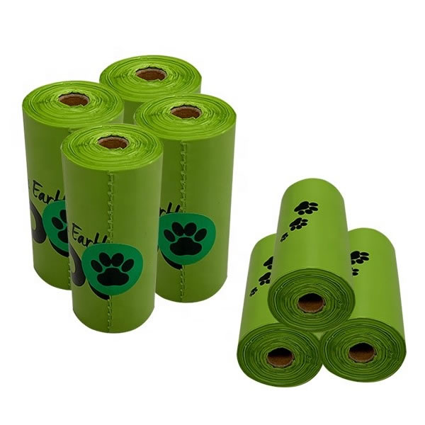 I-100% ye-Compostable & Biodegradable Pet Waste Bags ikwi-roll