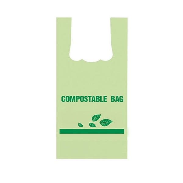 Biodegradable vest handle shopping bag