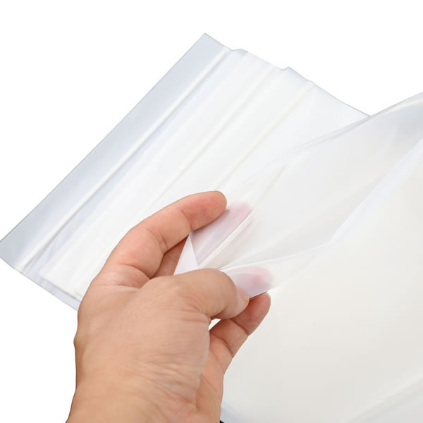 Biodegradable printed corn starch self-sealing ziplock bag